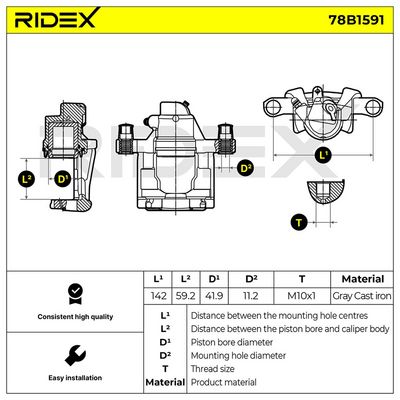 спирачен апарат RIDEX