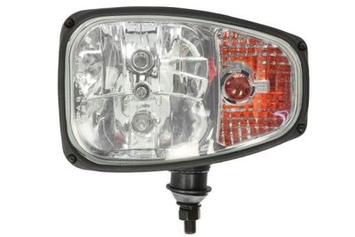 Koplamp Links (H1/H7/PY21W/T4W, onderste bevestiging, kleur invoegen: verchroomd, kleur indicator: wit)