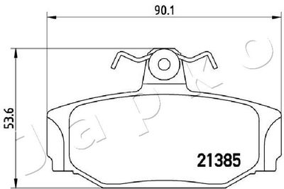 Brake Pad Set, disc brake 510320