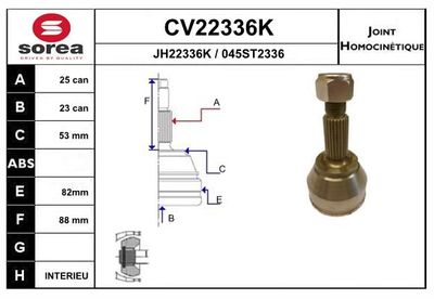 GELENKSATZ ANTRIEBSWELLE