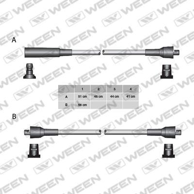 Комплект проводов зажигания WEEN 110-5013 для LADA 1200-1500