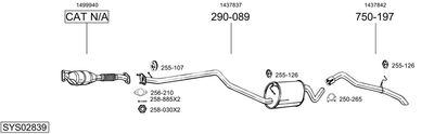 ABGASANLAGE BOSAL SYS02839