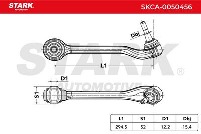 носач, окачване на колелата STARK SKCA-0050456