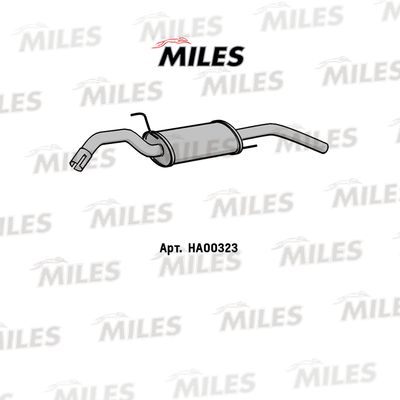 Глушитель выхлопных газов конечный MILES HA00323 для VW PASSAT