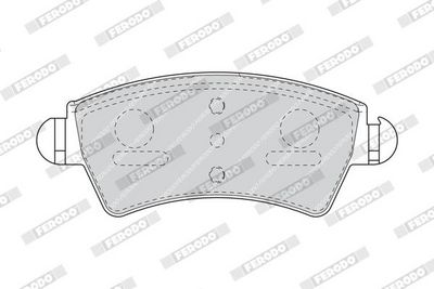 BREMSBELAGSATZ SCHEIBENBREMSE FERODO FDB1599 1