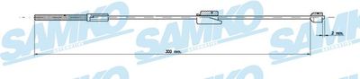 Тросик, cтояночный тормоз SAMKO C0248B для FORD FUSION