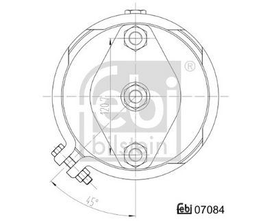 MEMBRANBREMSZYLINDER FEBI BILSTEIN 07084 1