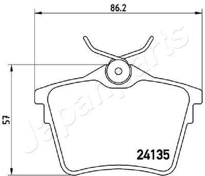 SET PLACUTE FRANA FRANA DISC JAPANPARTS PP0606AF 1