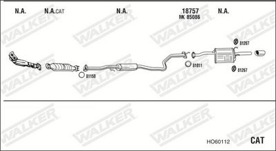 ABGASANLAGE WALKER HO60112