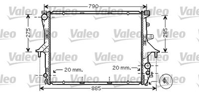 Радиатор, охлаждение двигателя VALEO 734739 для VW TOUAREG