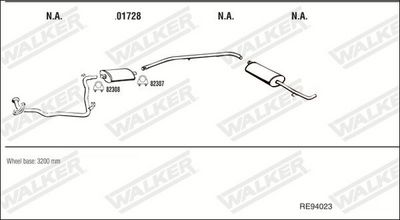 Изпускателна система WALKER RE94023