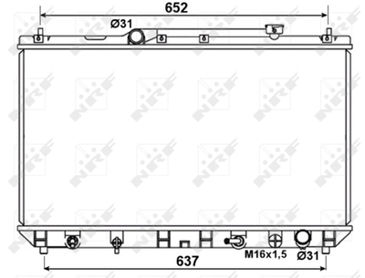 Радиатор, охлаждение двигателя WILMINK GROUP WG1722256 для TOYOTA CAMRY