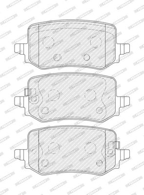 BREMSBELAGSATZ SCHEIBENBREMSE FERODO FDB5459 2