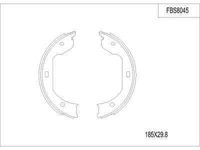 FI.BA FBS8045 Ремкомплект барабанных колодок  для BMW X6 (Бмв X6)