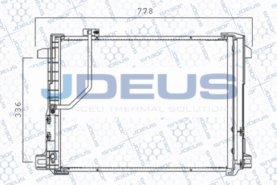 Конденсатор, кондиционер JDEUS M-7170740 для MERCEDES-BENZ GLK-CLASS