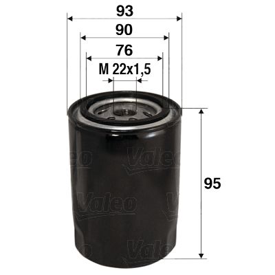 Масляный фильтр VALEO 586006 для FORD TOURNEO