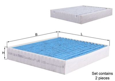 FILTRU AER HABITACLU MAHLE LAO1151S