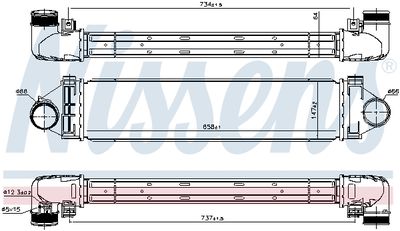 INTERCOOLER COMPRESOR NISSENS 96349 6