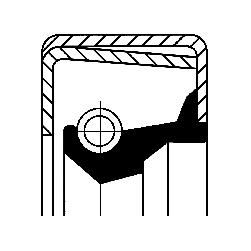 CORTECO Wellendichtring, Differential