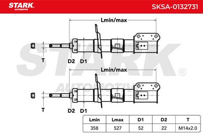 амортисьор STARK SKSA-0132731