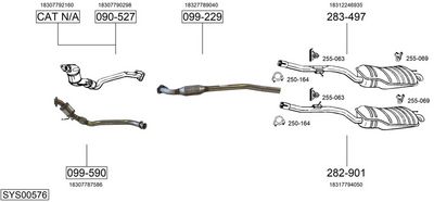Изпускателна система BOSAL SYS00576