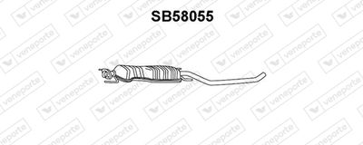 VENEPORTE SB58055 Глушитель выхлопных газов  для SAAB 9-5 (YS3E) 2.0 t