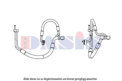 Трубопровод высокого / низкого давления, кондиционер AKS DASIS 885819N для FORD FUSION