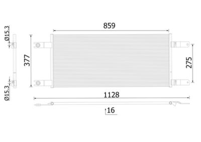 Condensor, airconditioning - AC1034000S - MAHLE