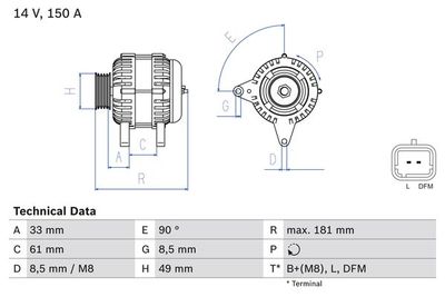 Generator BOSCH 0 986 080 420