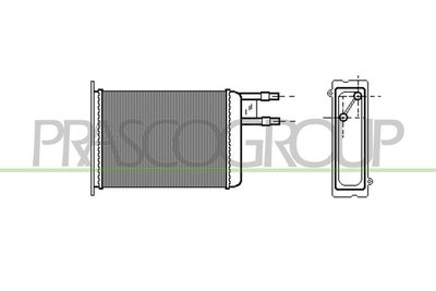 SCHIMBATOR CALDURA INCALZIRE HABITACLU PRASCO CI950H001