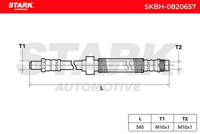 спирачен маркуч STARK SKBH-0820657