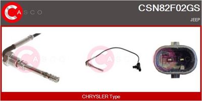 SENZOR TEMPERATURA GAZE EVACUARE