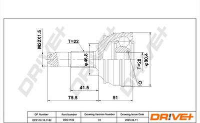 GELENKSATZ ANTRIEBSWELLE DR!VE+ DP2110101182