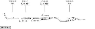 Изпускателна система BOSAL SYS07823