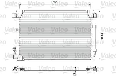 VALEO 810910 Радиатор кондиционера  для NISSAN MURANO (Ниссан Мурано)