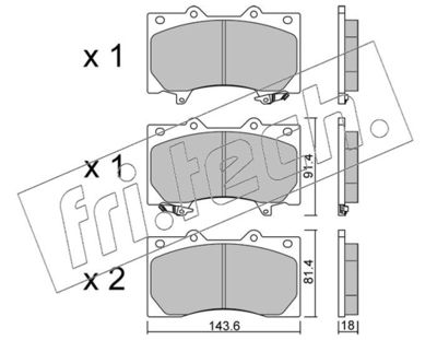 fri.tech. 1279.0 Тормозные колодки и сигнализаторы для NISSAN PATROL VI (Y62) 5.6 fri.tech. 1279.0 Тормозные колодки и сигнализаторы для NISSAN PATROL VI (Y62) 5.6