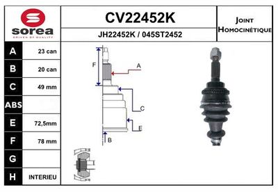 GELENKSATZ ANTRIEBSWELLE