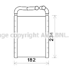 Теплообменник, отопление салона AVA QUALITY COOLING HY6356 для HYUNDAI SANTA FE