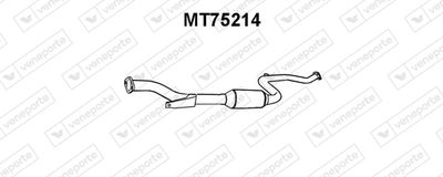Средний глушитель выхлопных газов VENEPORTE MT75214 для MITSUBISHI CARISMA