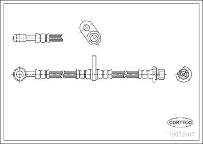 Тормозной шланг CORTECO 19032907 для HONDA LEGEND