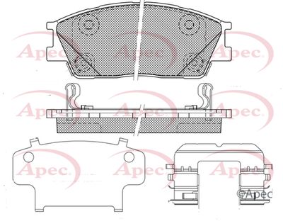 Brake Pad Set APEC PAD2530