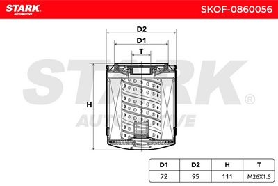 маслен филтър STARK SKOF-0860056