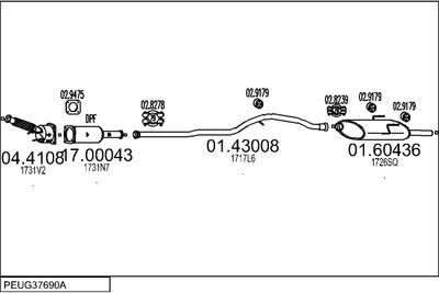 SISTEM DE ESAPAMENT MTS PEUG37690A015853