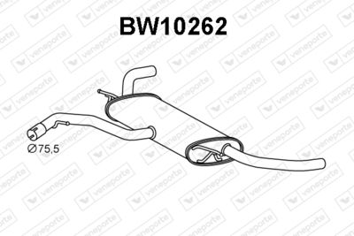 Глушитель выхлопных газов конечный VENEPORTE BW10262 для BMW X6