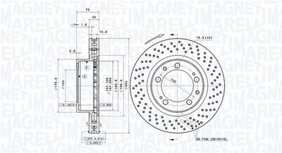 спирачен диск MAGNETI MARELLI 360406199201
