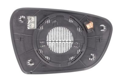 Zijspiegel glas Links (in reliëf, met verwarming, chroom) past: KIA CEED II JD, PRO CEED II JD 05.12-07.18