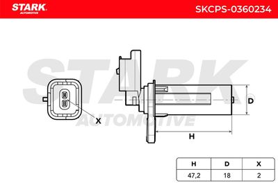 импулсен датчик, колянов вал STARK SKCPS-0360234