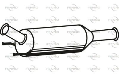 Filtr sadzy / filtr cząstek stałych, układ wydechowy FENNO 1583A083