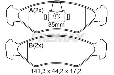 FREMAX FBP-2017 Тормозные колодки и сигнализаторы для FORD FIESTA IV (JA_, JB_) 1.3 i FREMAX FBP-2017 Тормозные колодки и сигнализаторы для FORD FIESTA IV (JA_, JB_) 1.3 i