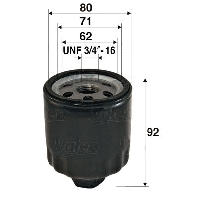 Масляный фильтр VALEO 586009 для VW BORA